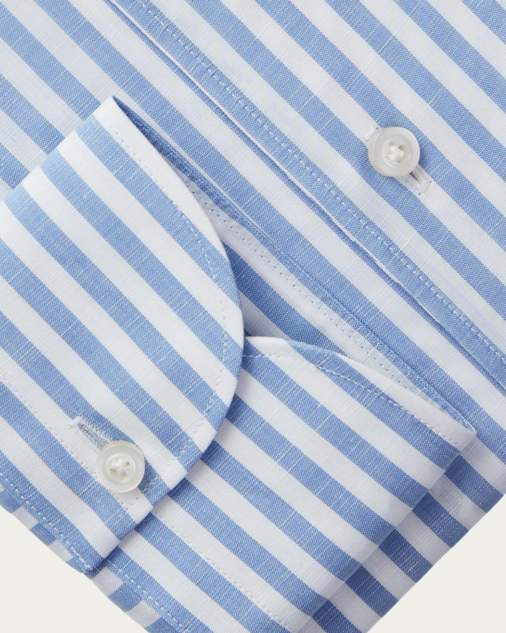 Emanuel Berg | Striped Cotton and Linen Shirt