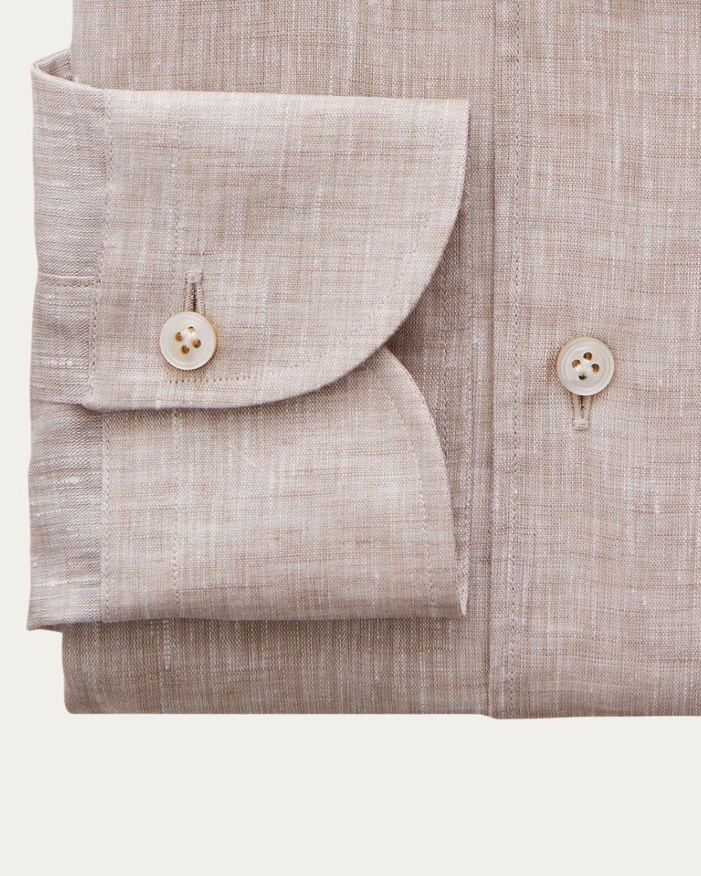 Emanuel Berg | Beige Linen Shirt