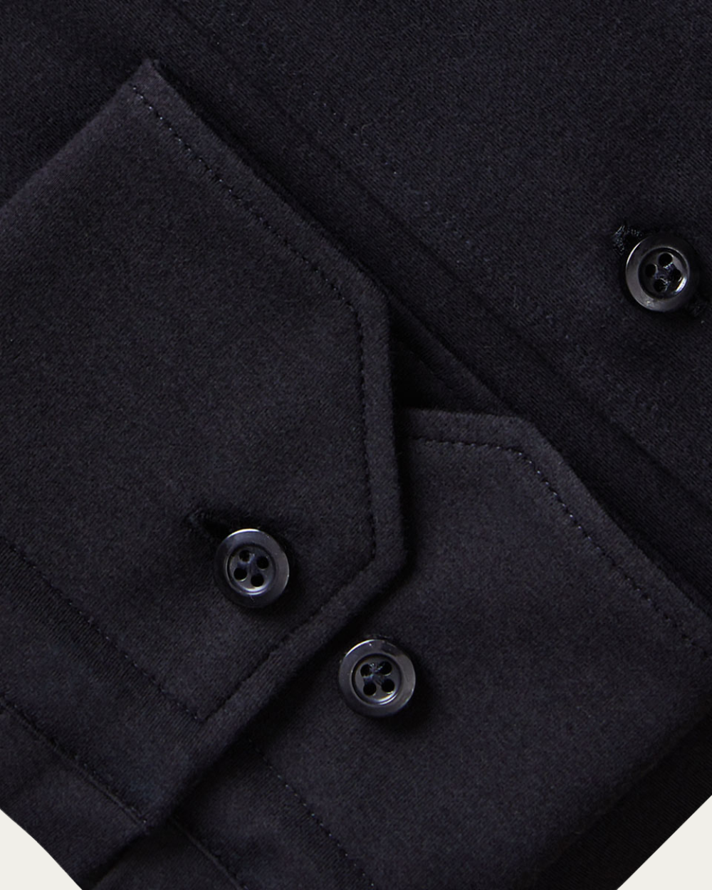 Emanuel Berg | Black 4Flex Cotton Shirt