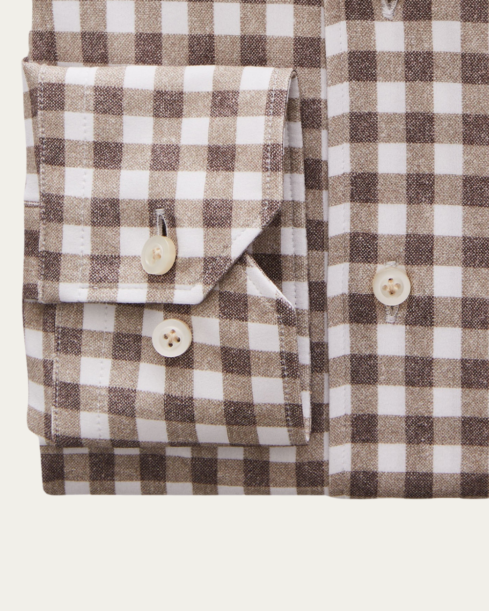 Emanuel Berg | Gingham 4Flex Cotton Shirt