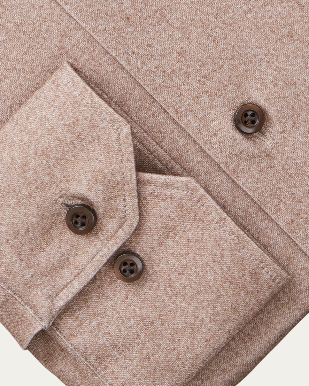 Emanuel Berg | Brown 4Flex Cotton Shirt