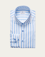 Koszula w paski z bawełny 4Flex