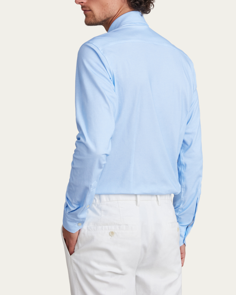 Emanuel Berg | Blue 4Flex Cotton Shirt