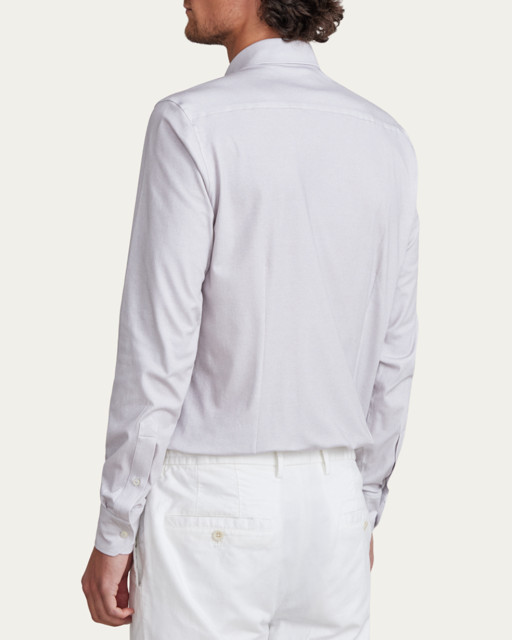 Emanuel Berg | Grey 4Flex Cotton Shirt
