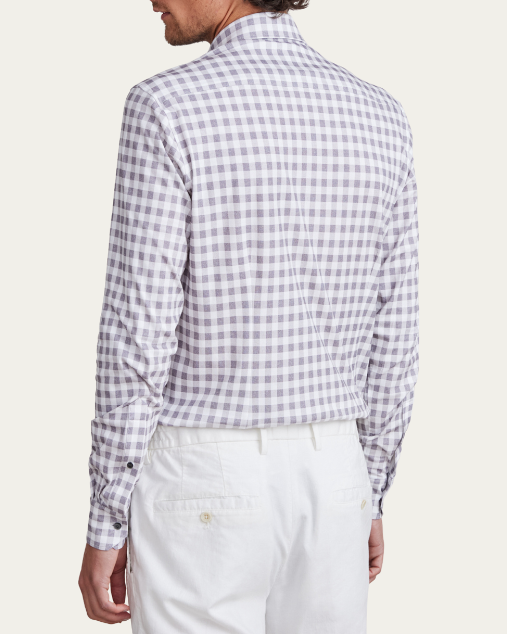 Emanuel Berg | Checked 4Flex Cotton Shirt