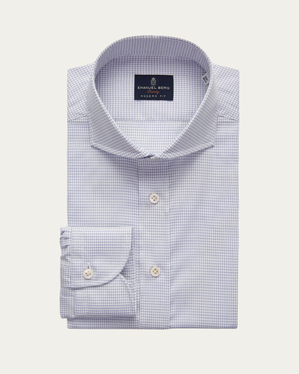 Emanuel Berg | Checked Wrinkle Resistant Twill Shirt