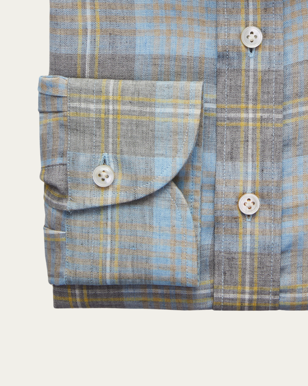 Emanuel Berg | Plaid Linen Shirt