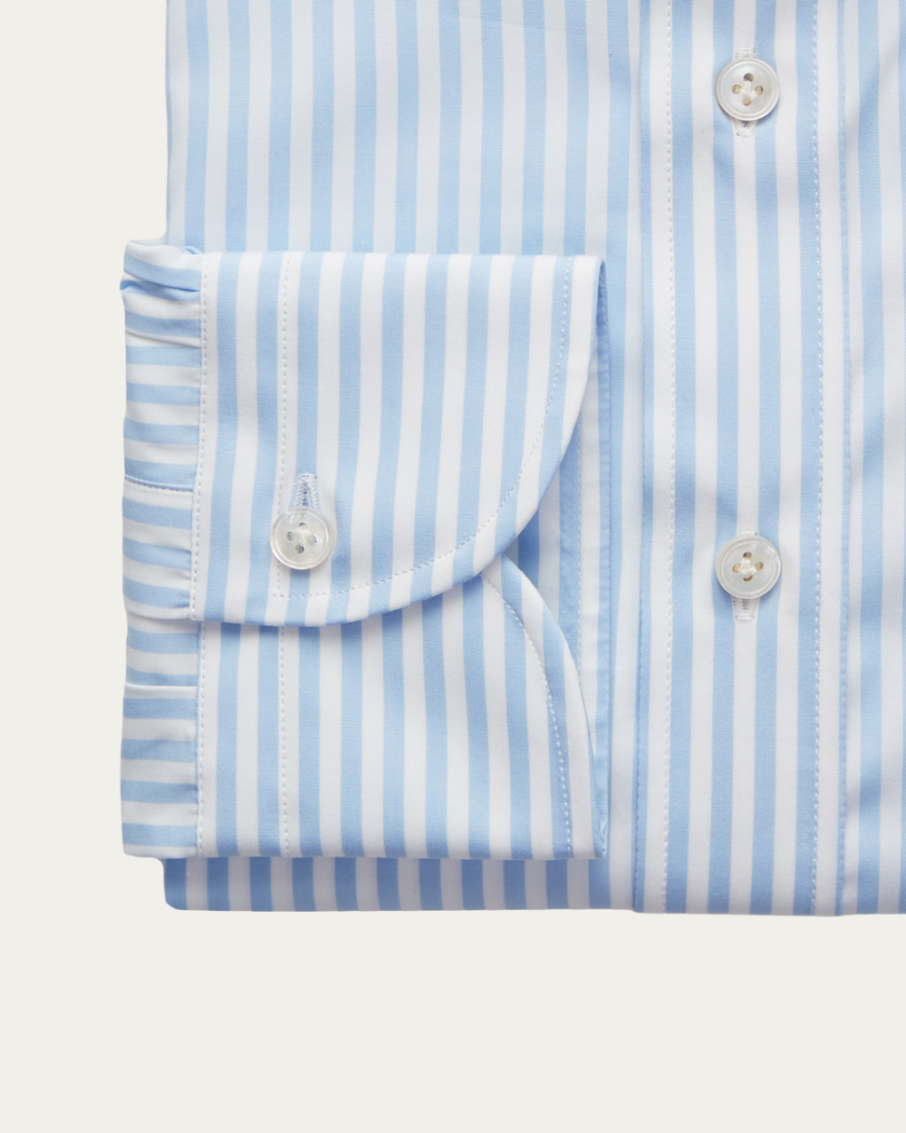 Emanuel Berg | Light Blue Striped Shirt