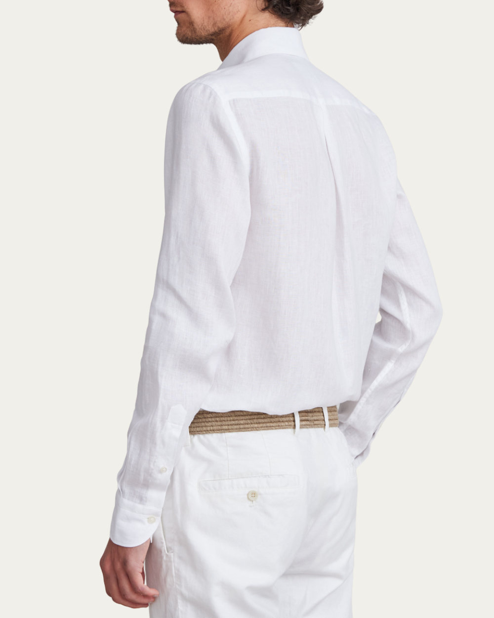 Emanuel Berg | White Linen Shirt