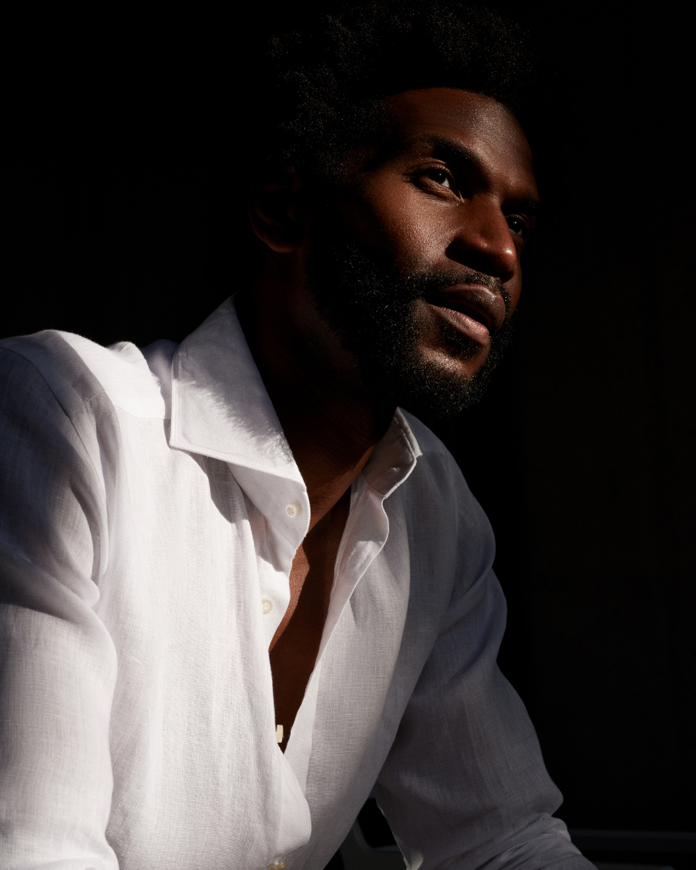 Emanuel Berg | White Linen Shirt