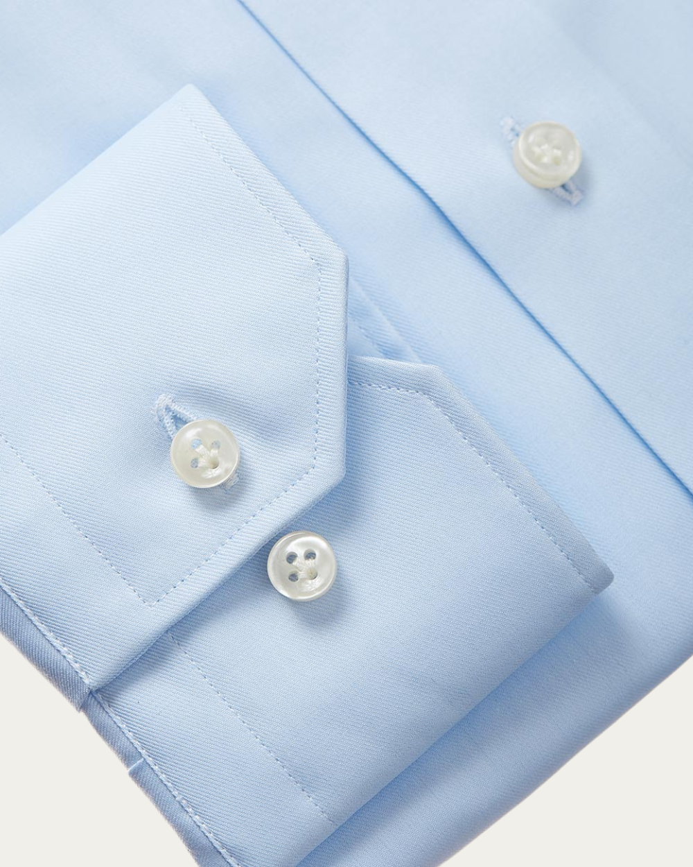 Emanuel Berg | Light Blue Wrinkle Resistant Twill Shirt