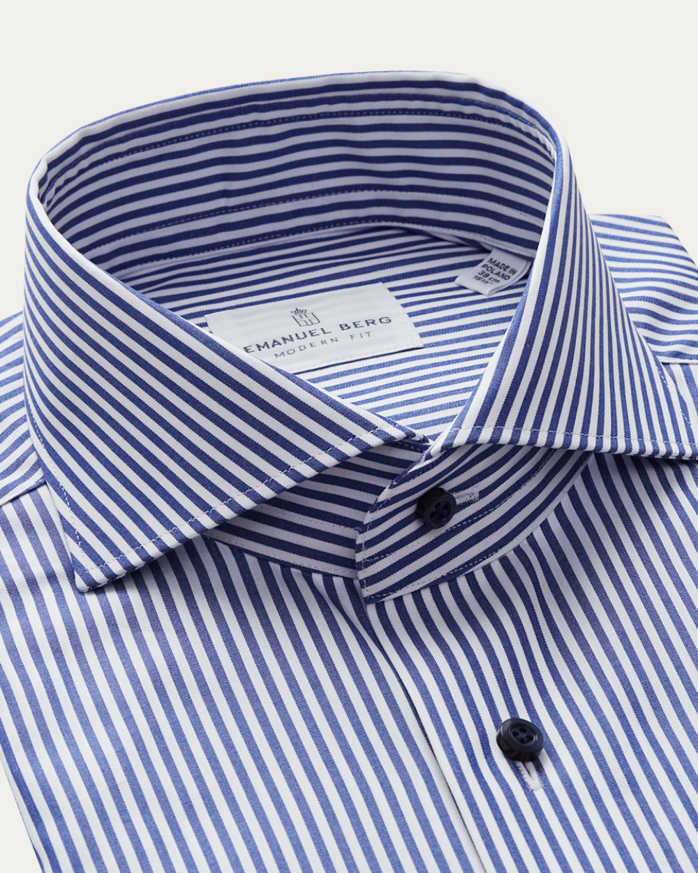 Emanuel Berg | Blue Striped Cotton Shirt