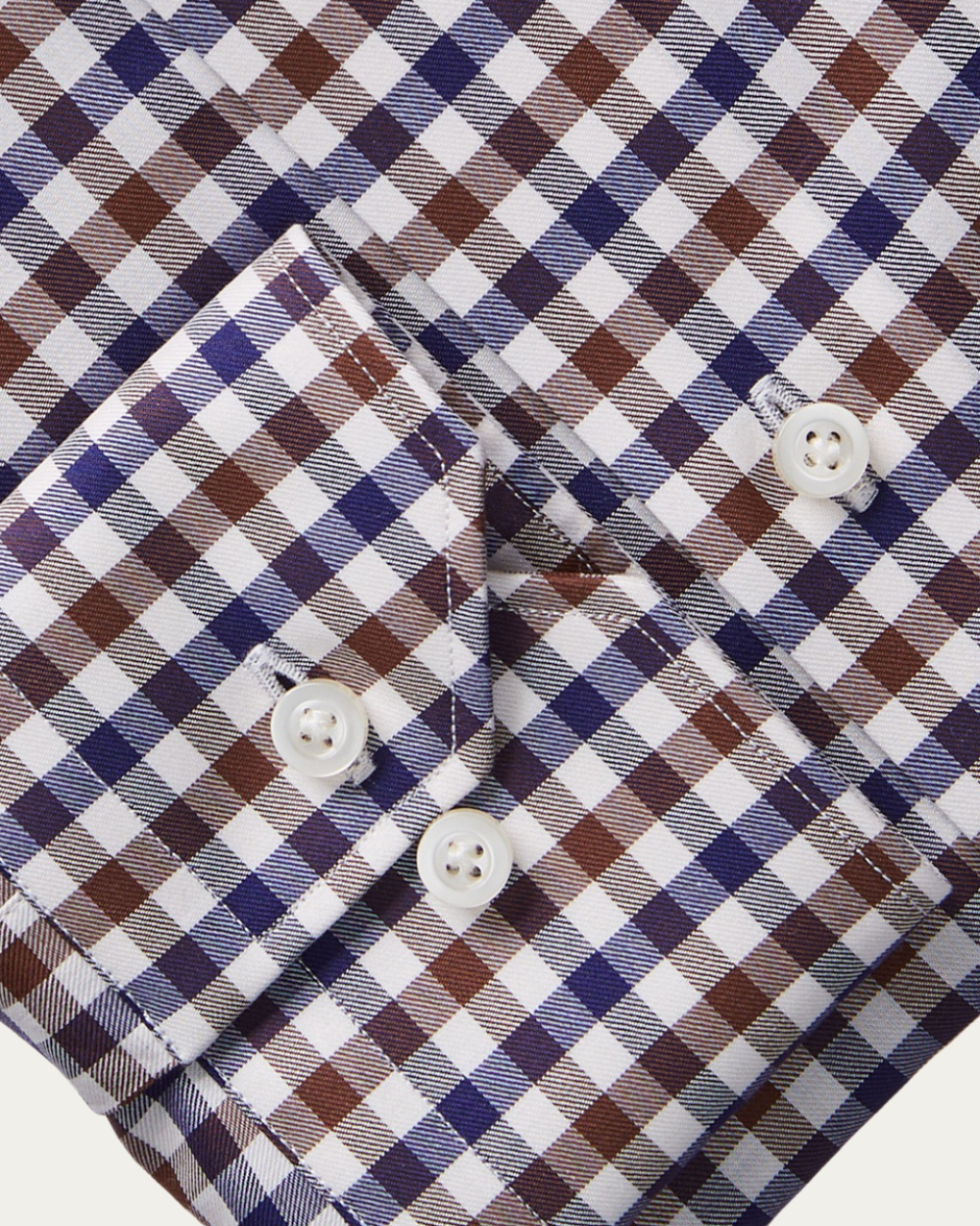 Emanuel Berg | Gingham Check Cotton Shirt