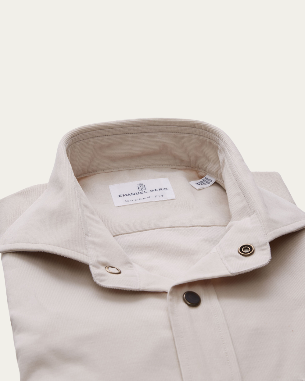 Emanuel Berg | Beige Corduroy Shirt