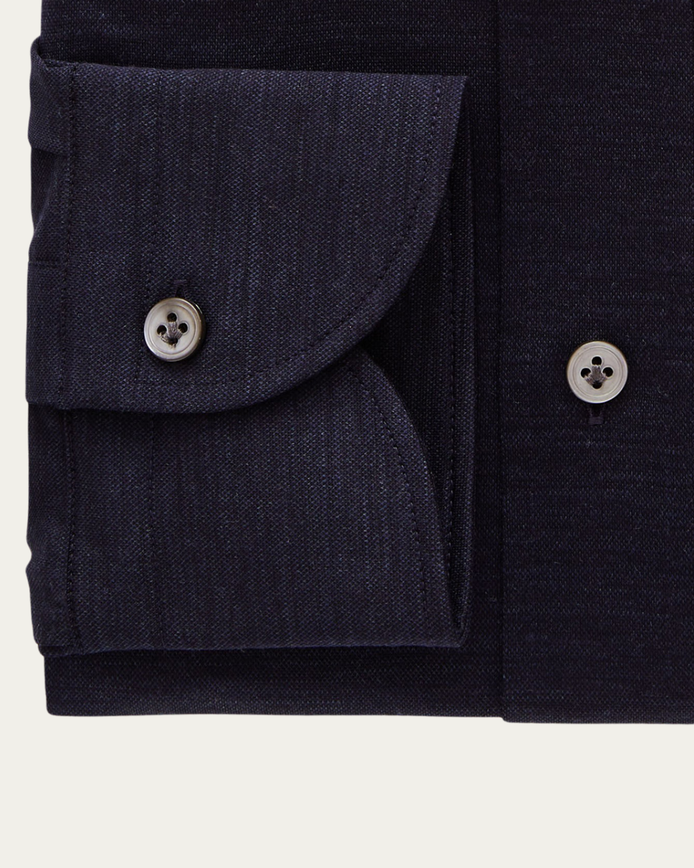 Emanuel Berg | Navy Blue Wool Jersey Shirt