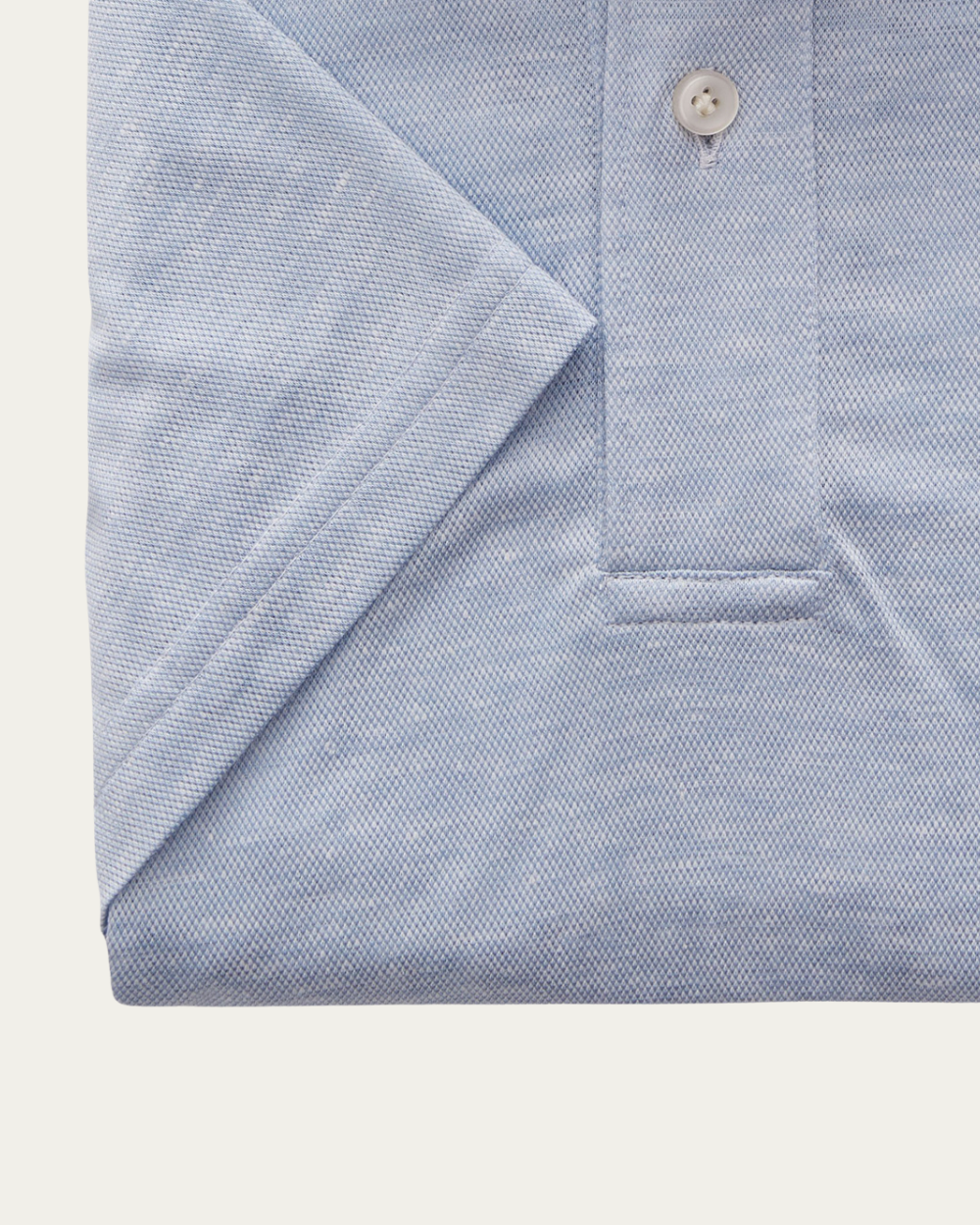 Emanuel Berg | Light Blue Jersey Polo Shirt