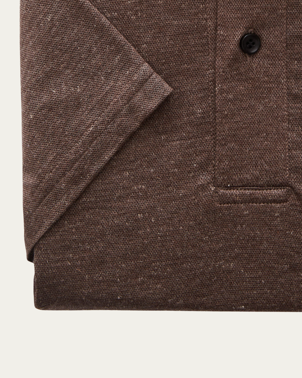 Emanuel Berg | Brown Jersey Polo Shirt