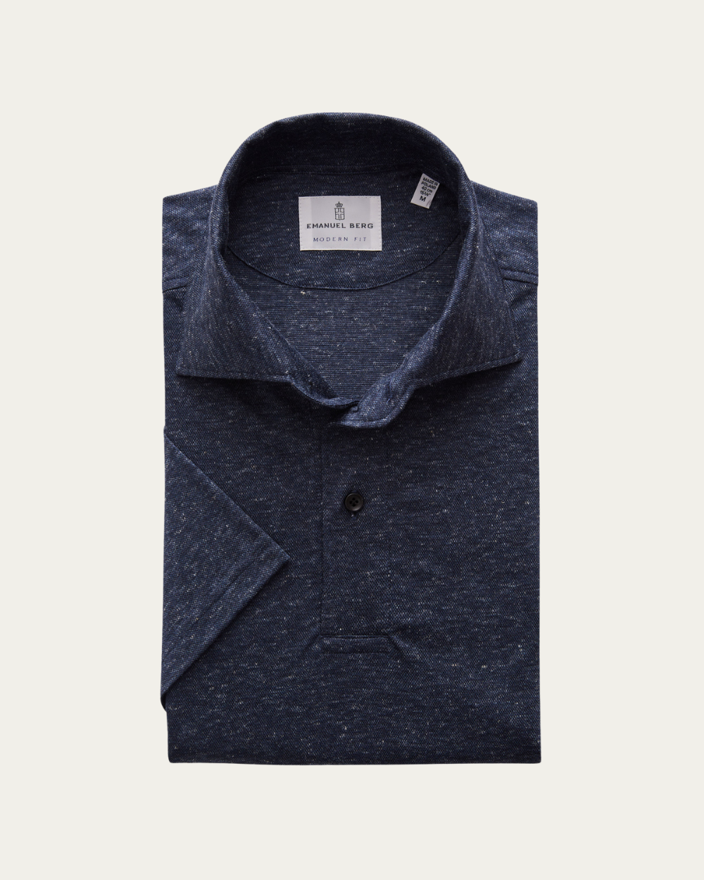 Emanuel Berg | Navy Blue Jersey Polo Shirt
