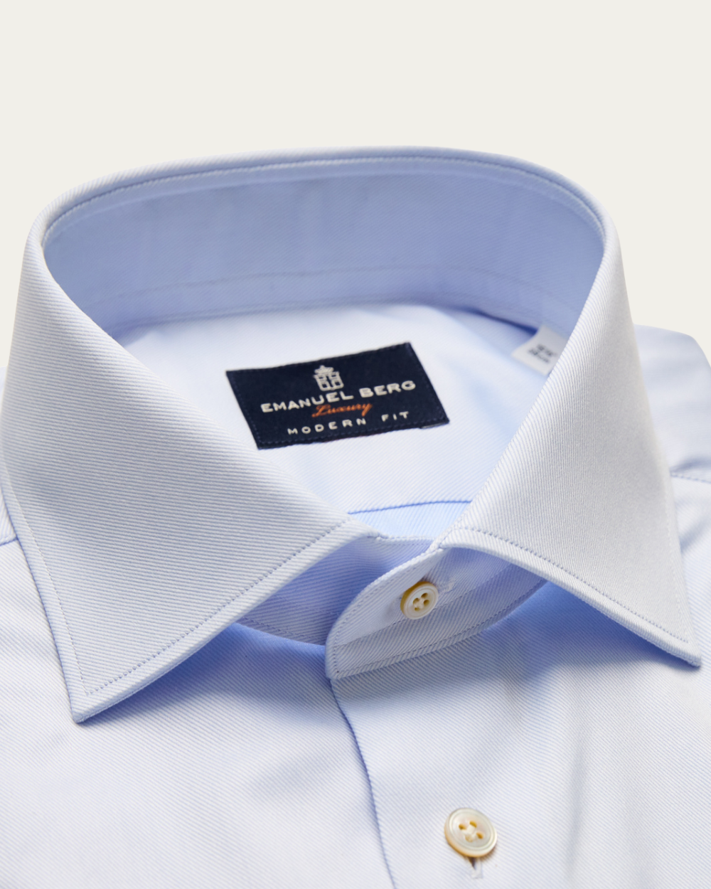 Emanuel Berg | Light Blue Royal Twill Shirt