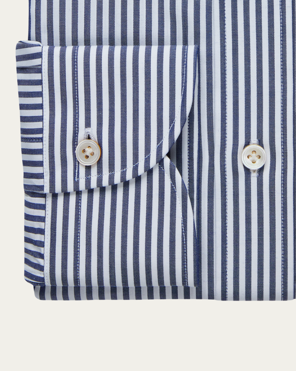 Emanuel Berg | Navy Blue Striped Shirt