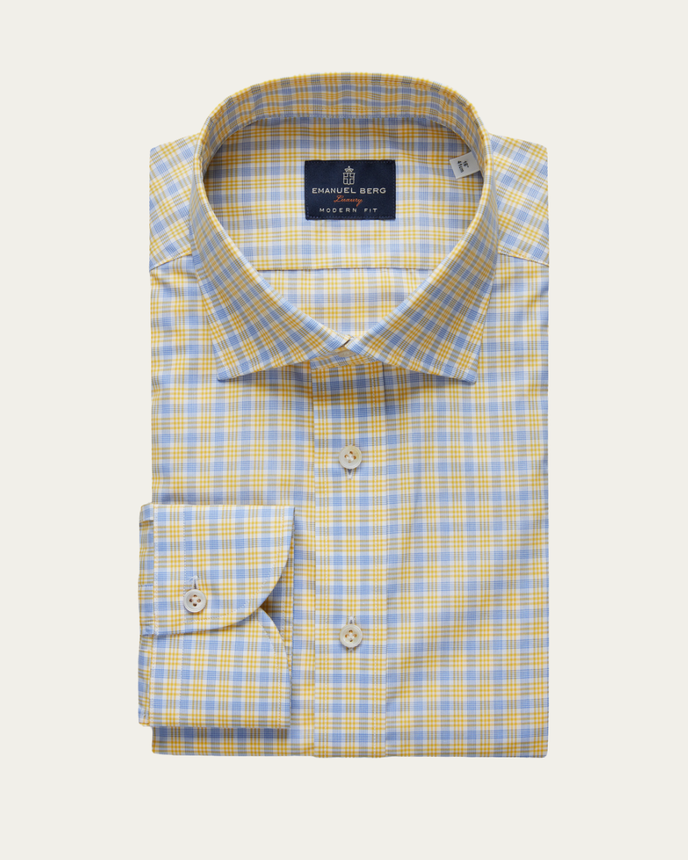 Emanuel Berg | Yellow and Blue Plaid Shirt