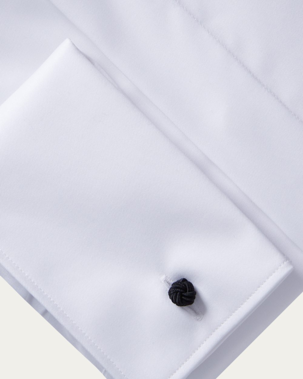 Emanuel Berg | White Covered Placket Shirt