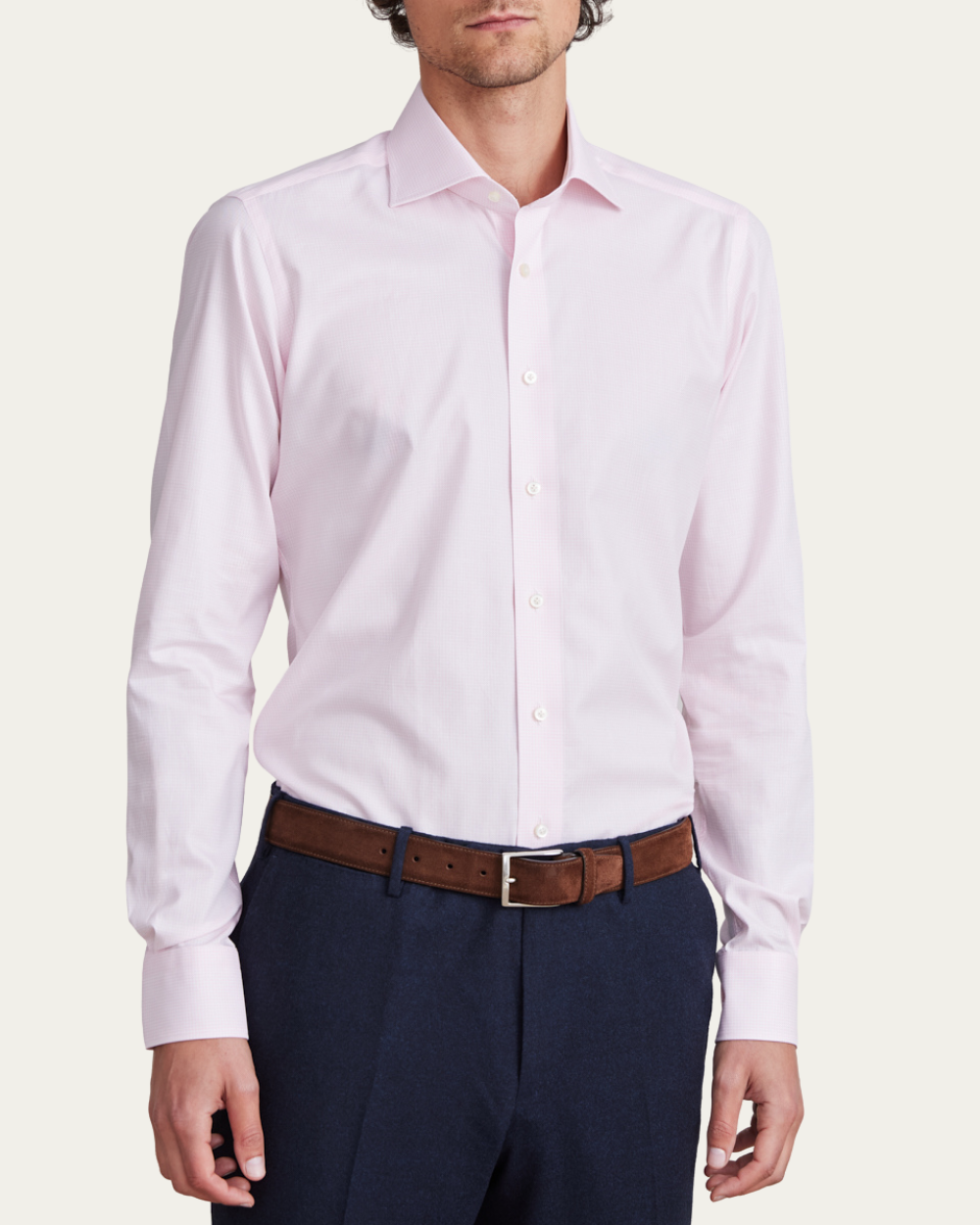 Emanuel Berg | Gingham Check Cotton Shirt