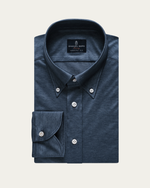 Ciemnoniebieska koszula z Jersey'u Loro Piana®