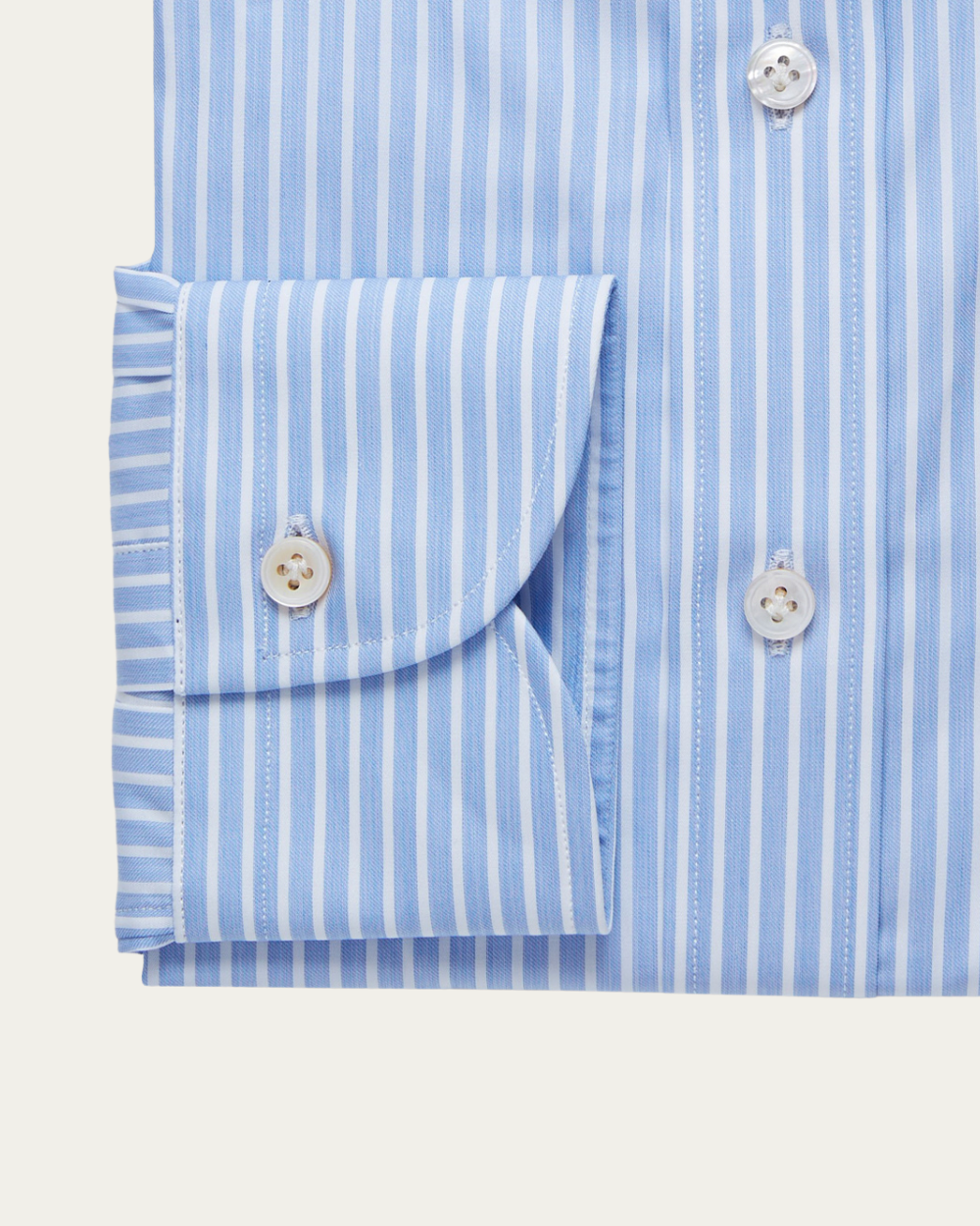 Emanuel Berg | Blue and White Striped Shirt