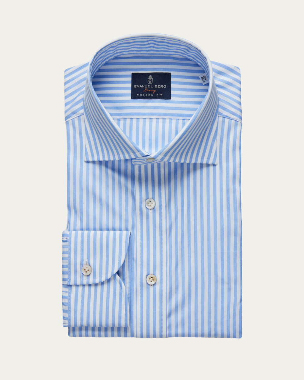 Emanuel Berg | Blue Striped Shirt
