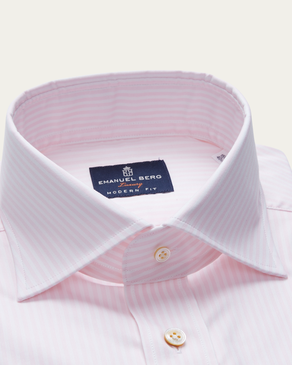 Emanuel Berg | Pink Striped Cotton and Linen Shirt