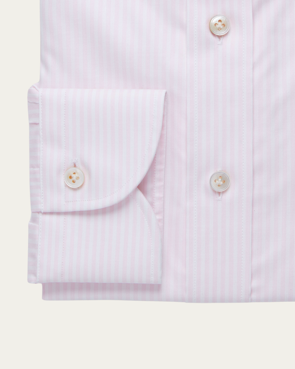 Emanuel Berg | Pink Striped Cotton and Linen Shirt