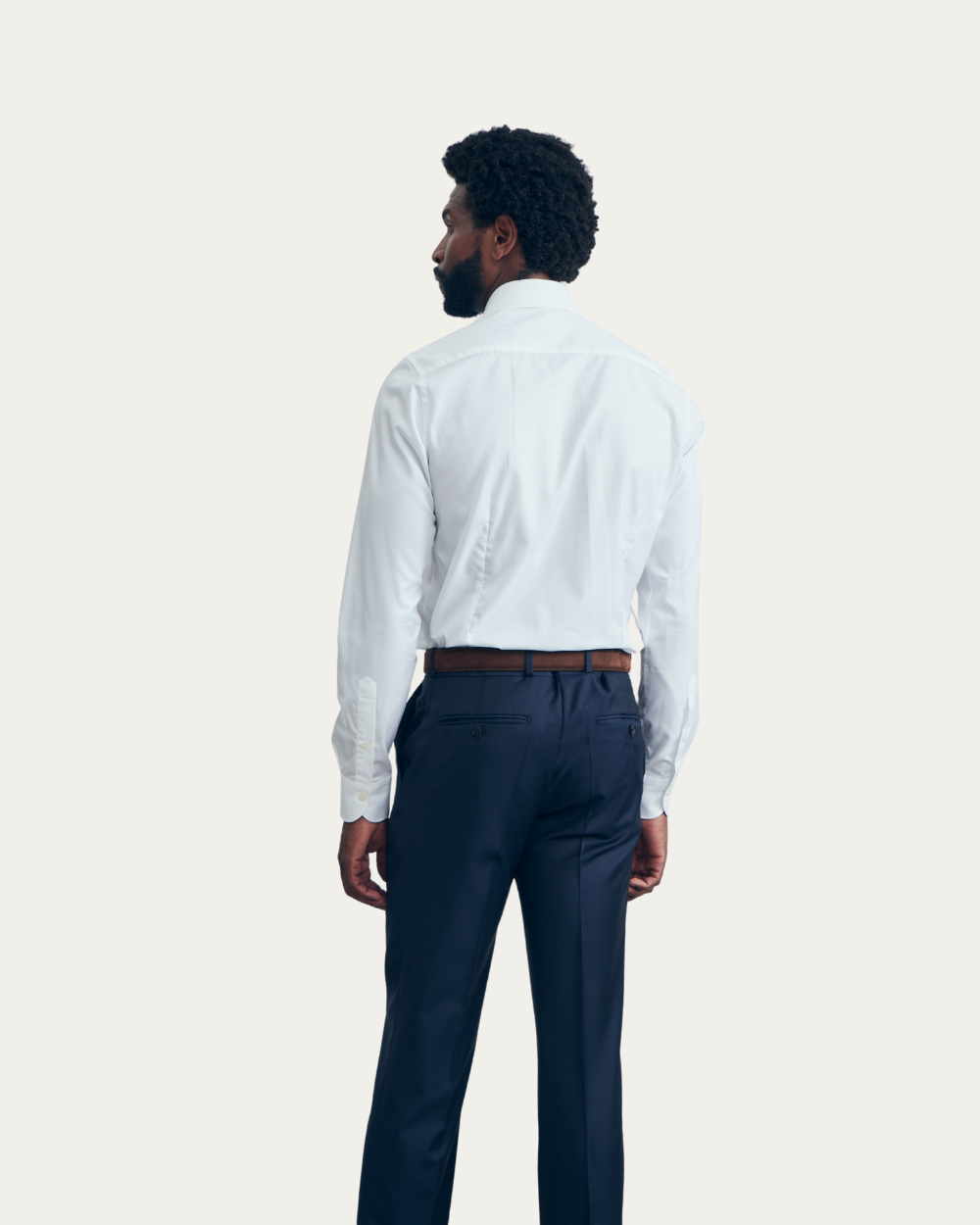 Emanuel Berg | White Twill Shirt