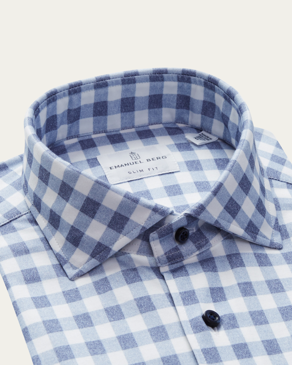 Emanuel Berg | Checked 4Flex Cotton Shirt