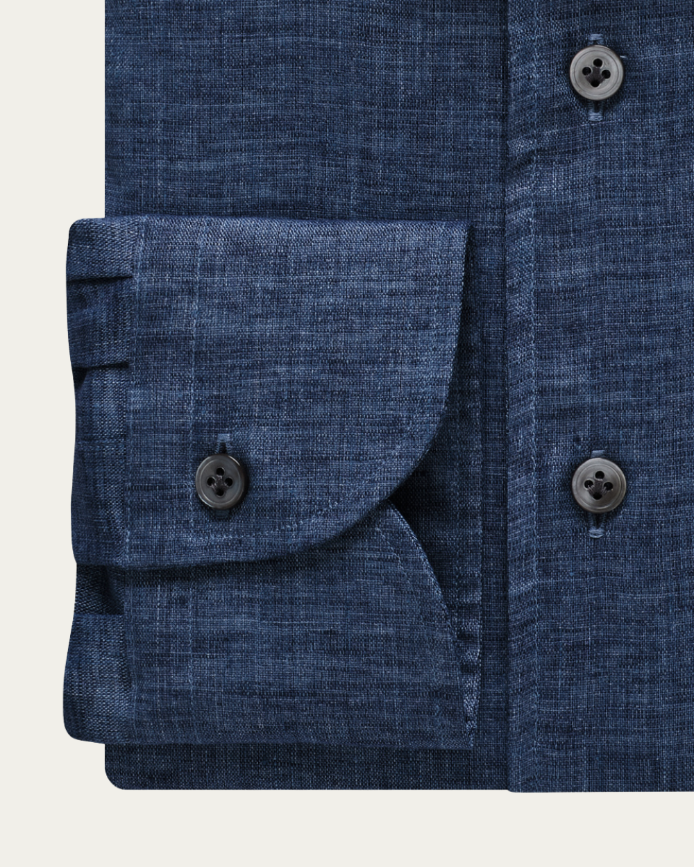 Emanuel Berg | Dark Blue Linen Shirt