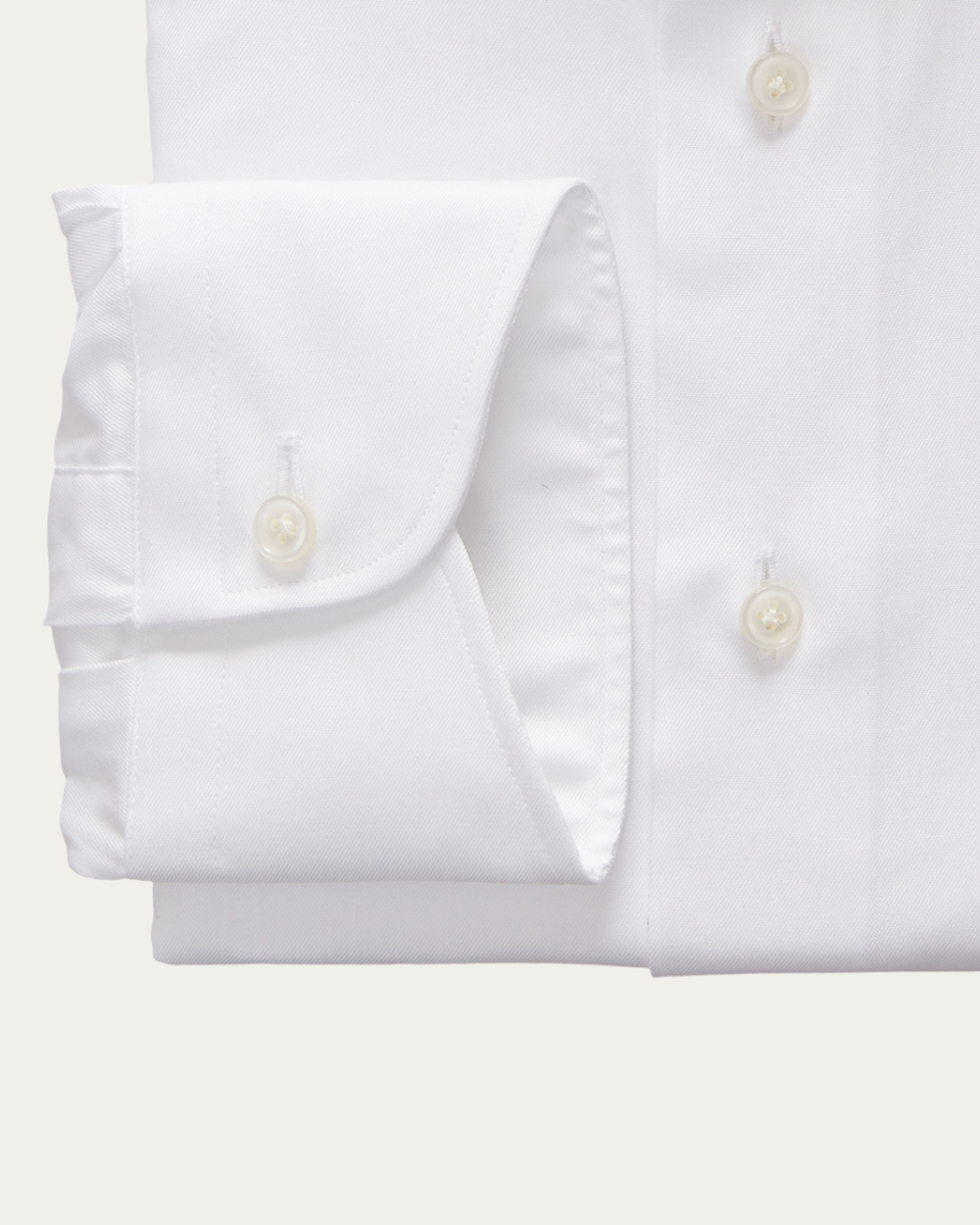 Emanuel Berg | White Twill Shirt