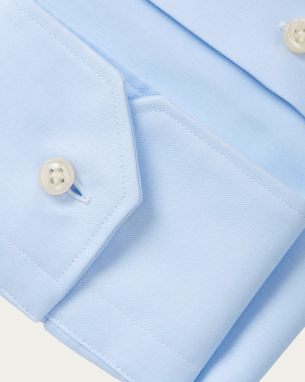 Emanuel Berg | Light Blue Wrinkle Resistant Twill Shirt