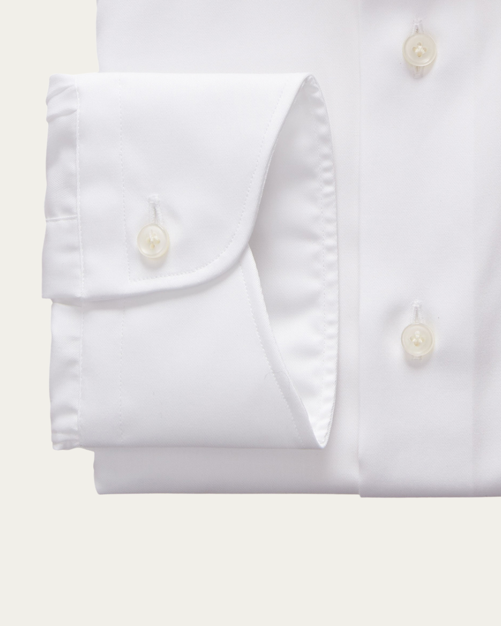 Emanuel Berg | White Wrinkle Resistant Twill Shirt