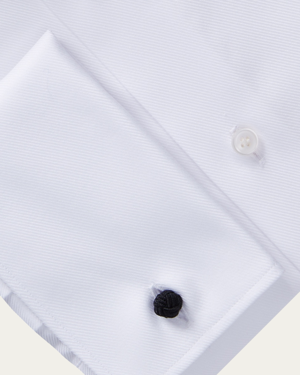 Emanuel Berg | White French Cuffs Wrinkle Resistant Twill Shirt