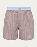 Geometric Pattern Cotton Boxer Shorts