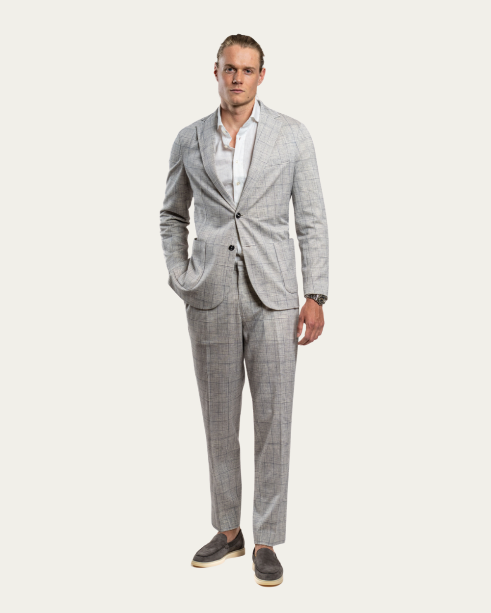 Circolo - Prince of Wales Single Breasted Jacket