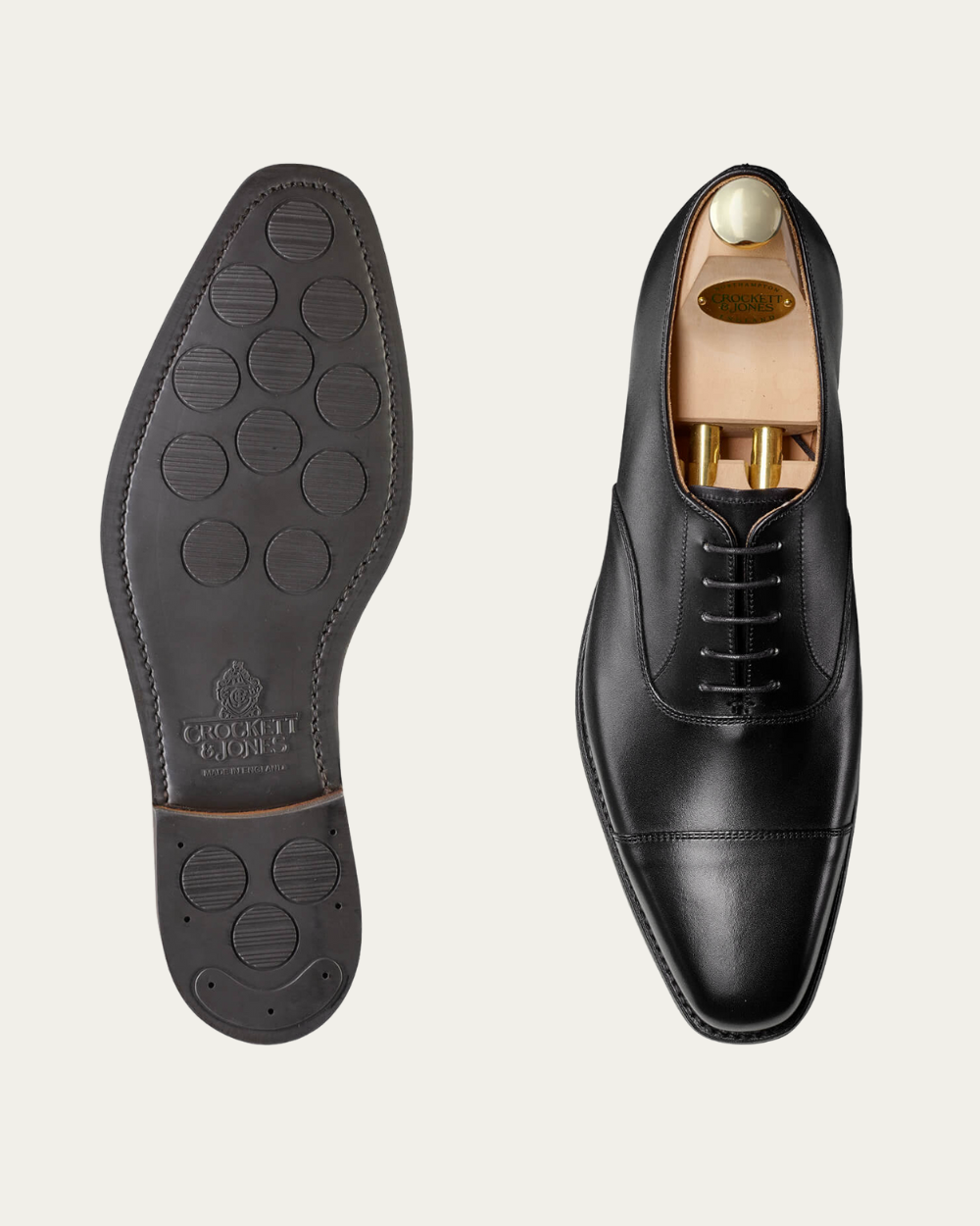 Crockett & Jones - Black Calf Hallam Oxford