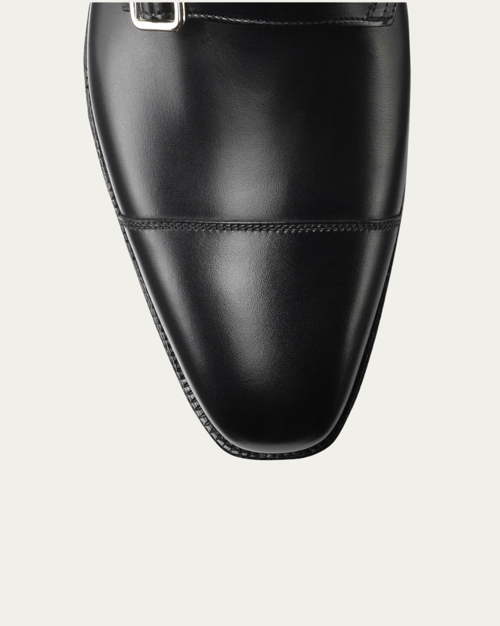 Crockett & Jones - Black Calf Lowndes Double Buckle Monk Shoes