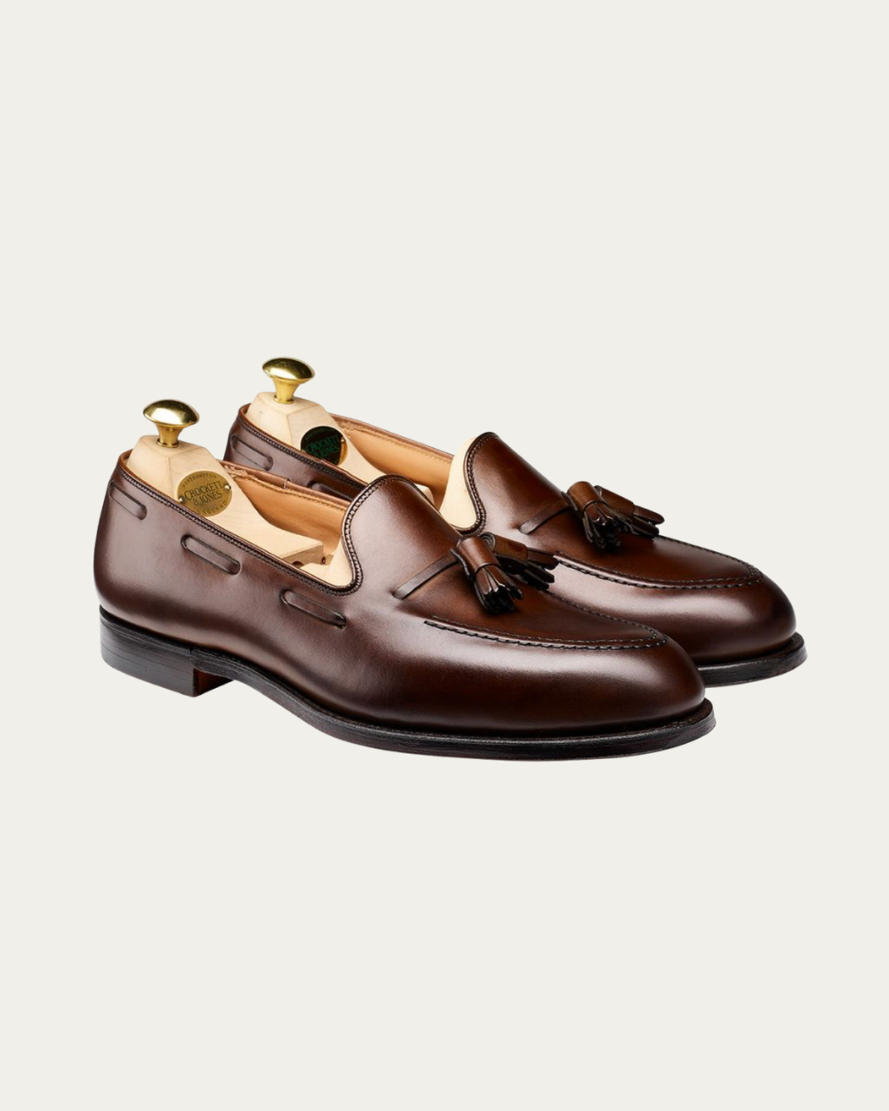 Crockett & Jones - Dark Brown Burnished Calf Cavendish Loafers