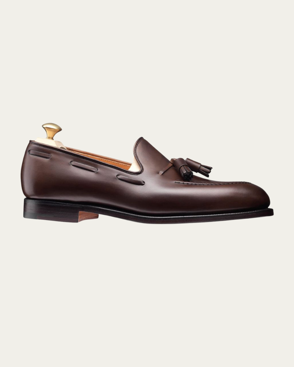 Crockett & Jones - Dark Brown Burnished Calf Cavendish Loafers