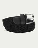 Elastyczny pleciony pasek, czarny