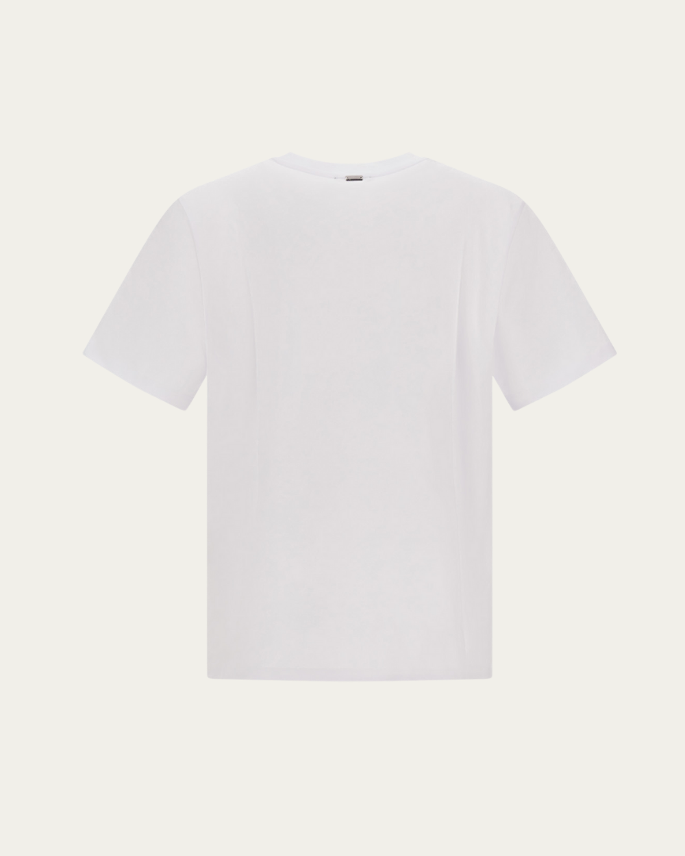 Biały T-shirt z haftowanym logo