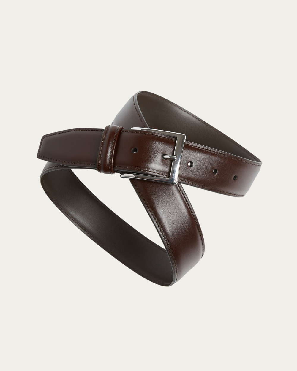 Emanuel Berg | Dark Brown Calf Leather Belt