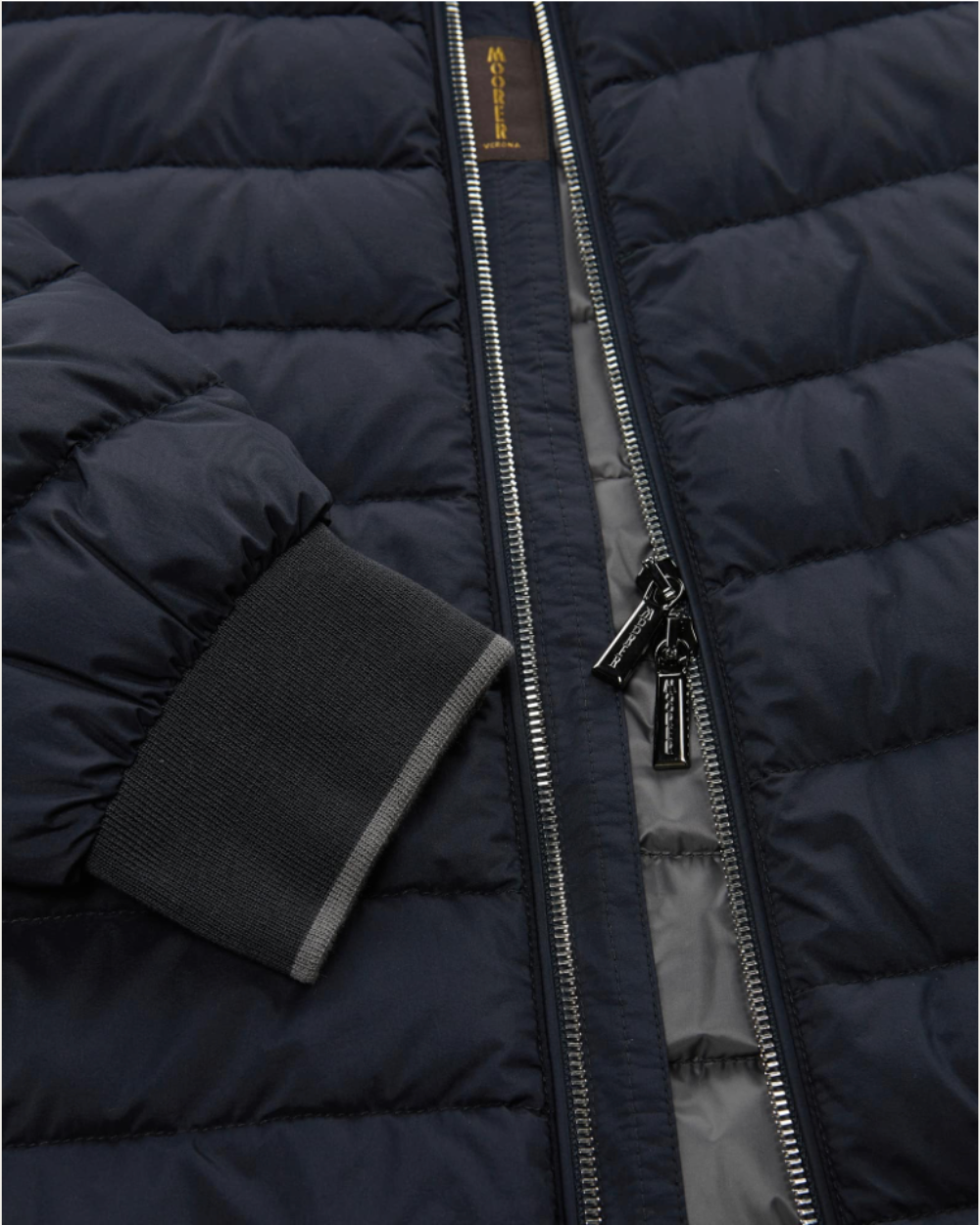 MooRER - Navy Blue Strauss Down Jacket