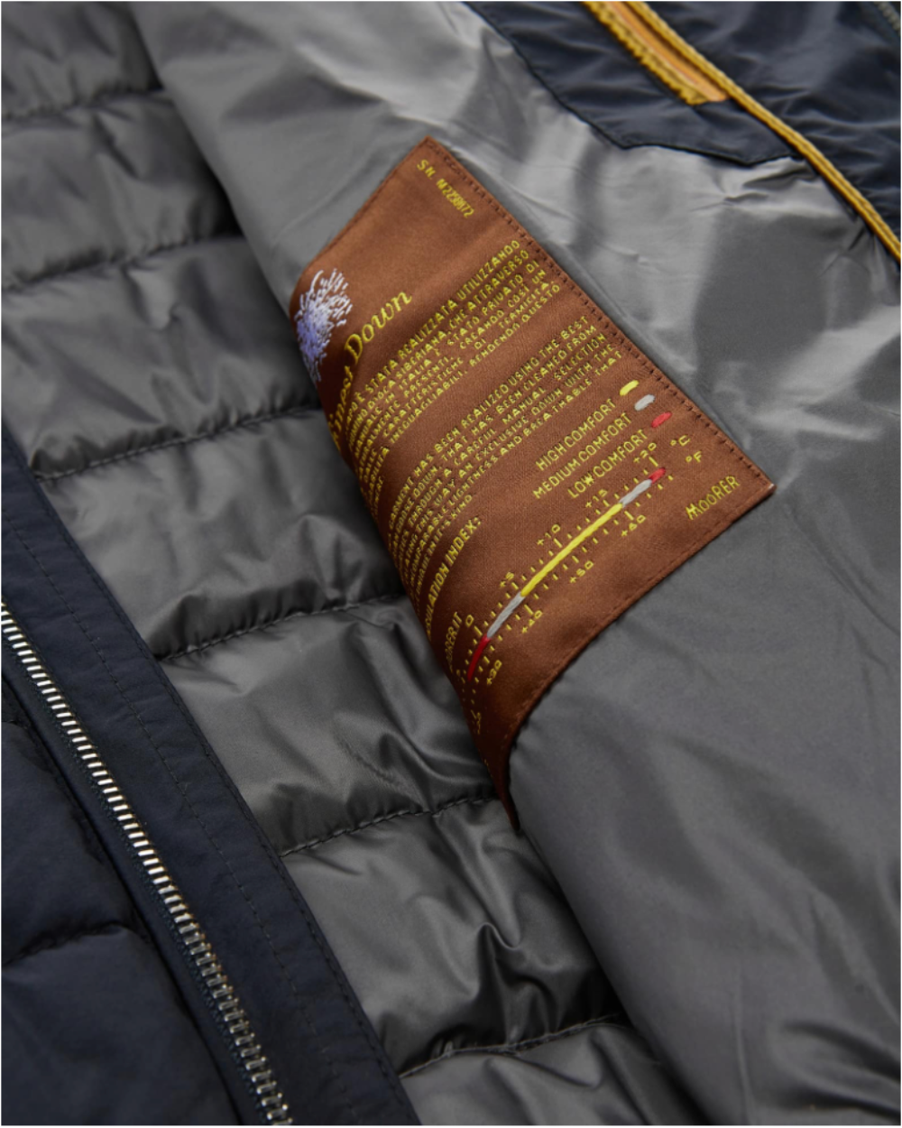 MooRER - Navy Blue Strauss Down Jacket